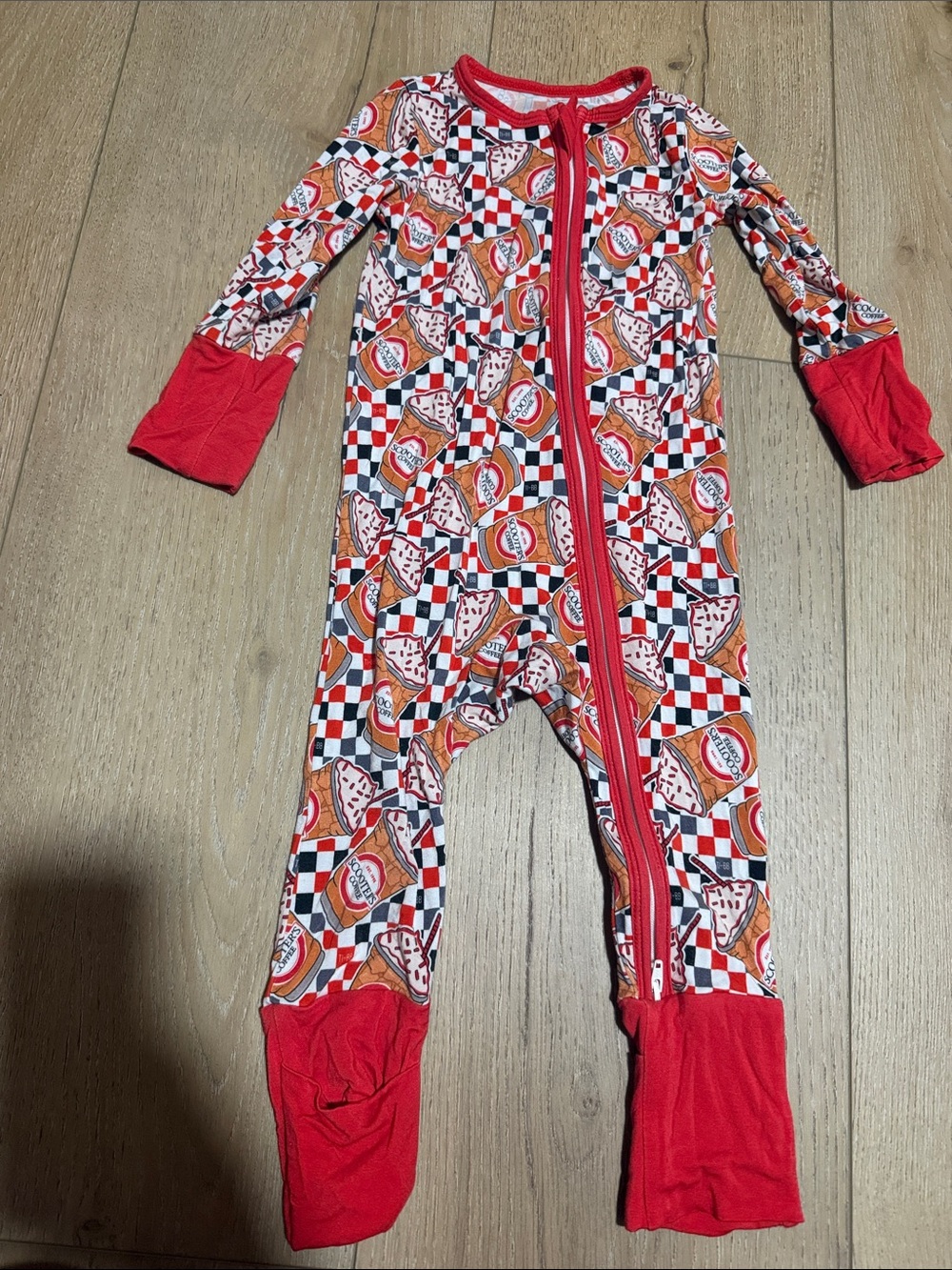 Bamboo zippy|Scooters print|12-18M